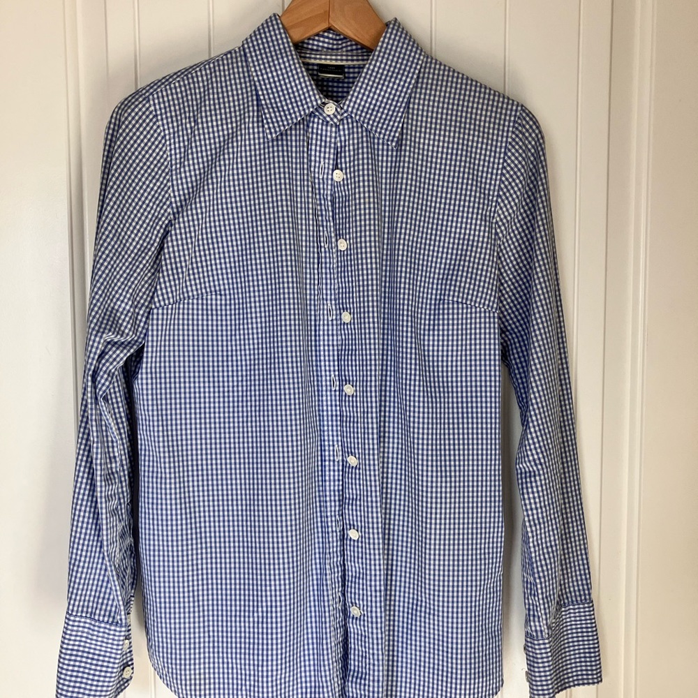Women’s J.Crew gingham button-down shirt